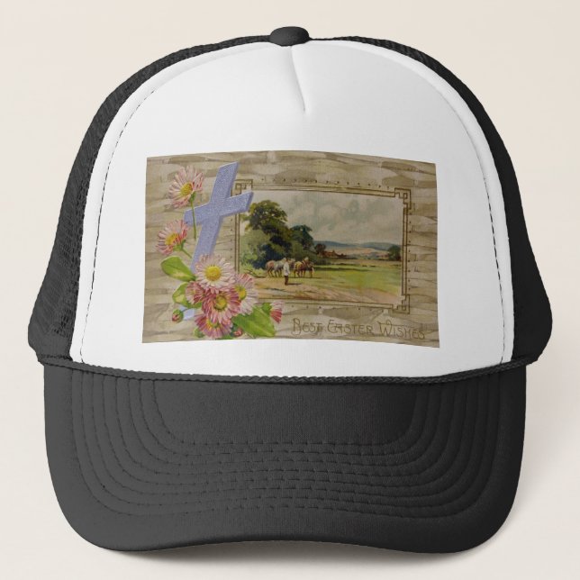Best Easter Wishes Trucker Hat (Front)