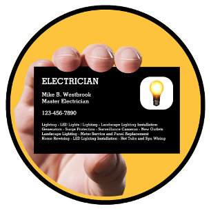 Best Electrician Business Cards