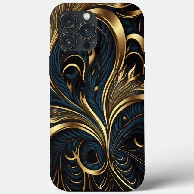 Best Elegant Black and Gold Phone Cases (Back)