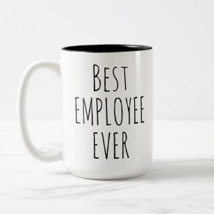 Best Employee Ever Employee of the Month Gift Two-Tone Coffee Mug