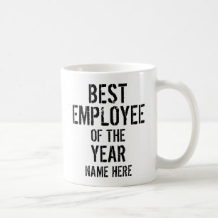 BEST EMPLOYEE OF THE YEAR PERSONALIZE  COFFEE MUG