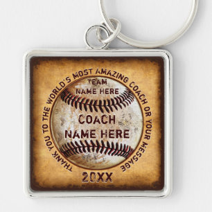 Best End of the Baseball Season Gifts to Coaches Key Ring