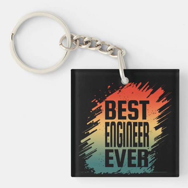 BEST ENGINEER EVER  KEY RING (Front)