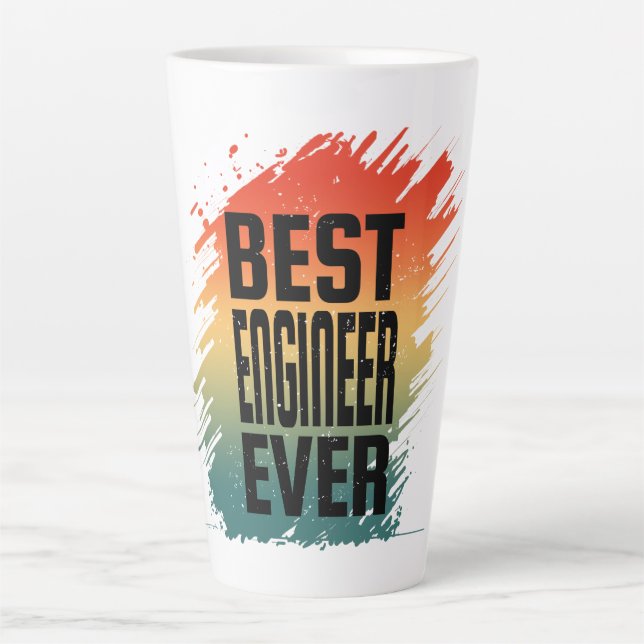 BEST ENGINEER EVER  LATTE MUG (Front)
