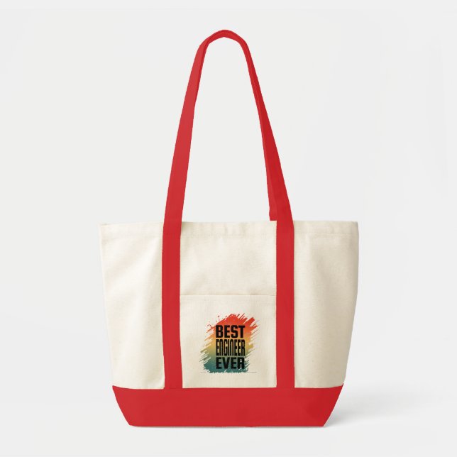BEST ENGINEER EVER  TOTE BAG (Front)