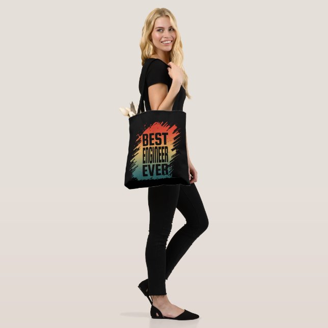 BEST ENGINEER EVER  TOTE BAG (On Model)