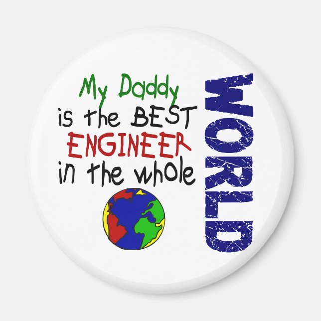 Best Engineer In World 2 (Daddy) Magnet (Front)
