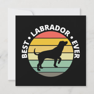 Best English Lab Labrador Retriever Retro Invitation