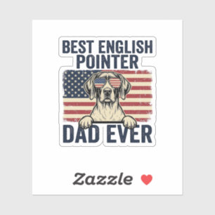 Best English Pointer Dad Ever Patriotic Dog