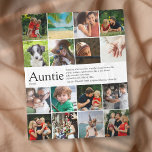 Best Ever Aunt, Auntie Definition 16 Photo Fleece Blanket<br><div class="desc">Personalize for your special,  favorite Aunt or Auntie to create a unique gift. A perfect way to show her how amazing she is every day. Designed by Thisisnotme©</div>