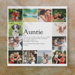 Best Ever Aunt, Auntie, Tia Definition 12 Photo Faux Canvas Print<br><div class="desc">Personalise with 12 favourite photos and personalised text for your special,  favourite Aunt,  Auntie or Tia to create a unique gift. It's a perfect way to show her daily how amazing she is. Designed by Thisisnotme©</div>