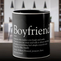Best Ever Boyfriend Definition Black and White