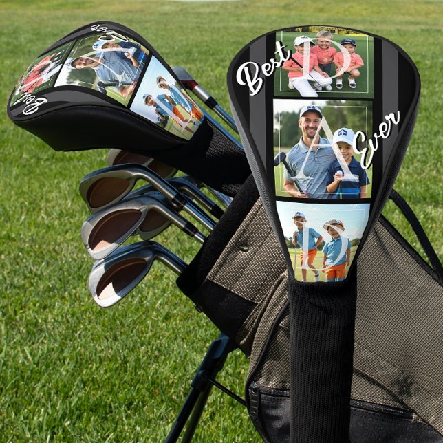 Best Ever Dad Photo Retro Golf Head Cover (Creator Uploaded)