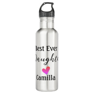 Best ever daughter add name dad mum daughter day l 710 ml water bottle