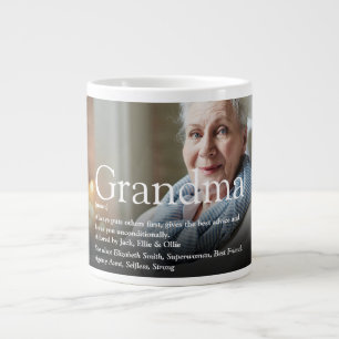 Best Ever Grandma Nan Photo Fun Definition Large Coffee Mug