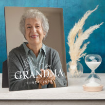 Best Ever Grandma Since 20XX Simple Elegant Photo