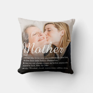 Best Ever Mum, Mum, Mother Definition Photo Cushion