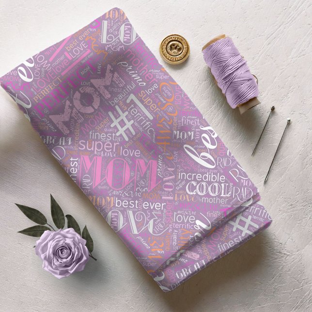 Best Ever Mum Word Cloud ID262 Fabric (Creator Uploaded)
