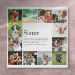 Best Ever Sister Definition 12 Photo Modern Faux Canvas Print<br><div class="desc">Personalise with 12 favourite photos and personalised text for your special sister to create a unique gift. A perfect way to show her how amazing she is every day. Designed by Thisisnotme©</div>
