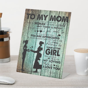 Best Family Decoration Letter For Mum Pedestal Sign