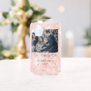 Best family ever add family name picture date year can glass