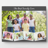 Best Family Ever - Custom Photo Collage w 5 Photos Plaque (Front)