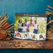 Best Family Ever - Custom Photo Collage w 5 Photos Plaque (Side)