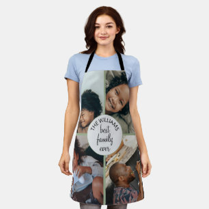 Best family ever personalised photo collage apron