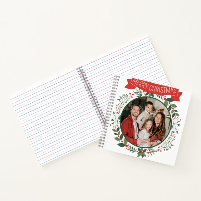 Best Family's Merry Christmas Spiral Notebook (Inside)
