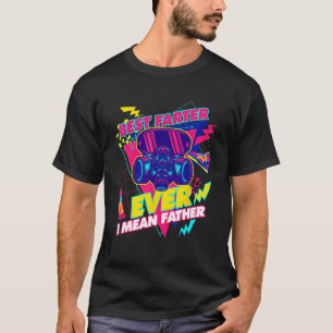 Best Farter Ever I Mean Father Gas Mask Retro 70s T-Shirt