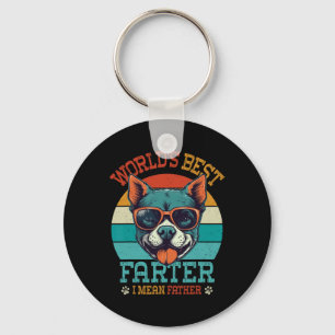 Best Farter I Mean Father Best Dad Ever Cool Dog M Key Ring