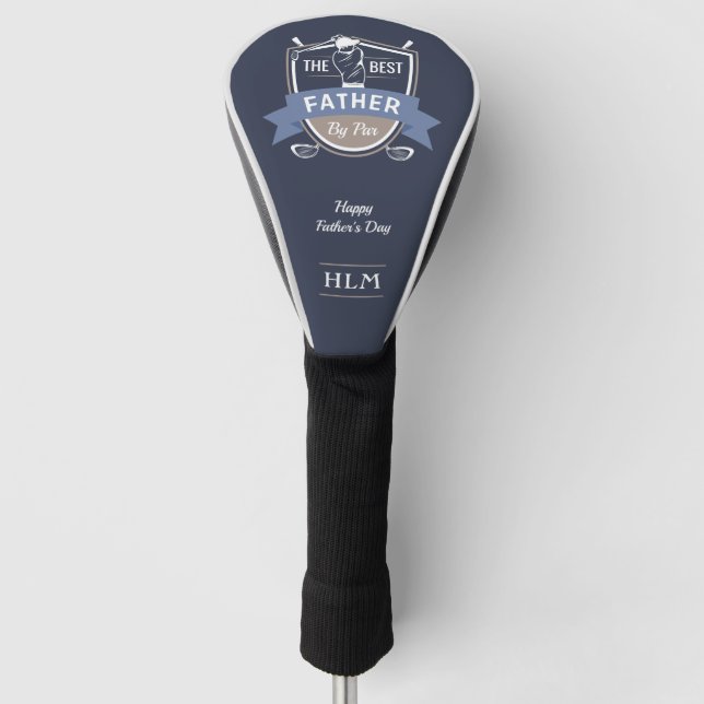 Best Father By Par Golf Head Cover (Front)