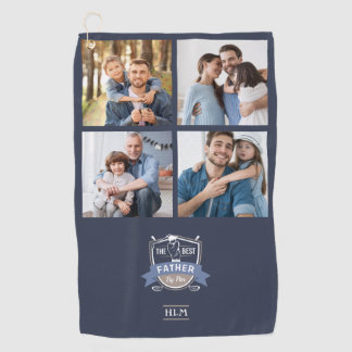 Best Father By Par Personalised Photos Golf Towel