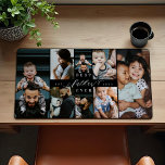 Best Father Ever | Father's Day 8 Photo Collage Desk Mat<br><div class="desc">Transform your father's workspace into a gallery of cherished memories with our Best Daddy Ever Photo Collage Desk Mat. This special, personalised gift is ideal for Father's Day, birthdays, or any occasion to celebrate your dad's unwavering love and support. Our desk mat features a simple yet elegant photo collage grid,...</div>