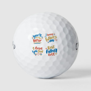 Best Father Ever Golf Balls