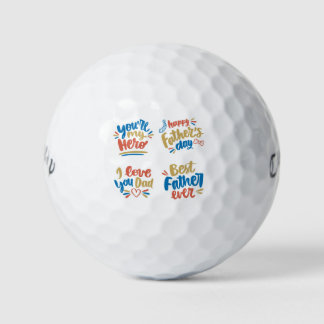 Best Father Ever Golf Balls