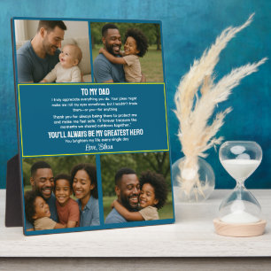 Best Father Ever Personalised Photo Collage Plaque