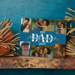 Best Father Ever – Personalised Photo Collage Plaque