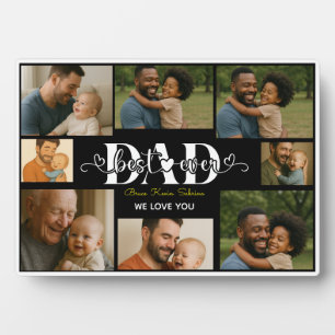 Best Father Ever personalised photo collage Plaque