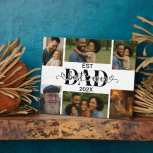 Best Father Ever – Personalised Photo Collage Plaque