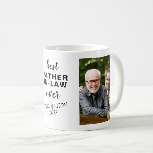 Best Father in Law Photos Coffee Mug (Front Right)