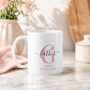 Best Father Monogram Personalised Father's Day Coffee Mug
