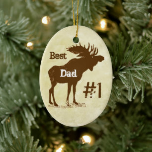 Best Father Moose Award Ornaments