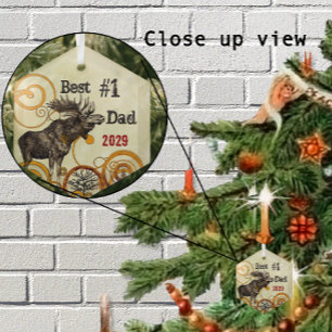 Best Father Moose Award Ornaments