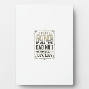 Best Father Vintage Engraving Typographic Shirt De Plaque