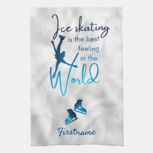 Best feeling - Ice gradient blue skating towel