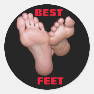 BEST FEET CLASSIC ROUND STICKER
