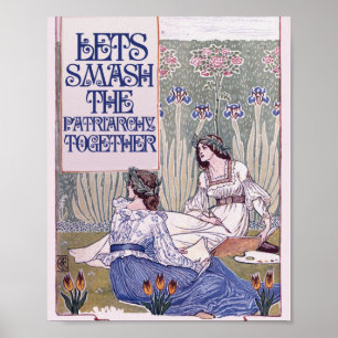 Best Feminist Friend   Lets smash the patriarchy Poster