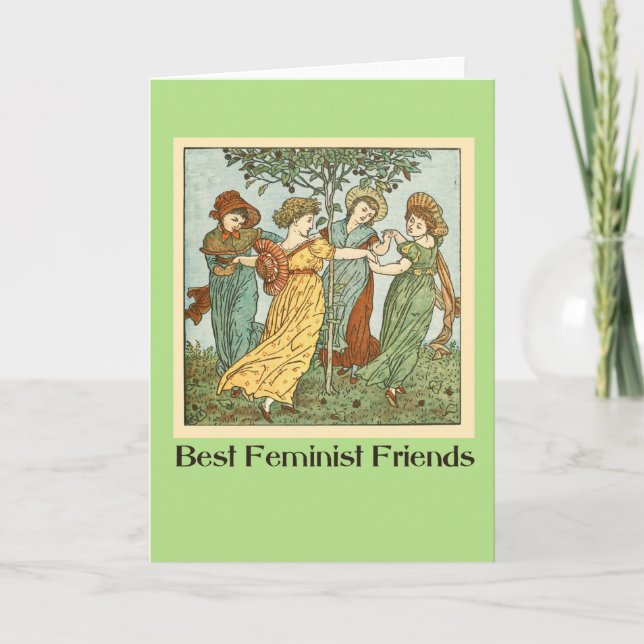 Best feminist friends card (Front)