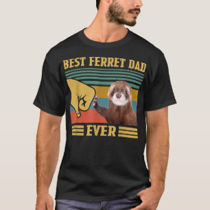 Best Ferret Dad Ever Funny Fathers Day Christmas T-Shirt